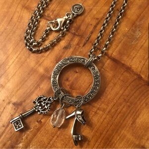 Silpada Sterling Silver 10 Year Anniversary "It's a Girlfriend Thing" Necklace